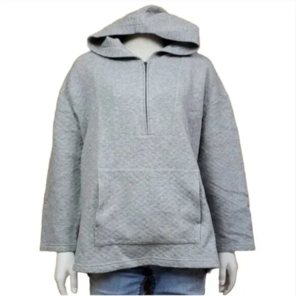 Pure Jill Women’s Hoodie Large Gray Pullover Minimalist Casual - Picture 1 of 8